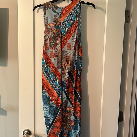 Print Scarf Cover-Up Dress - Picture 4 of 4